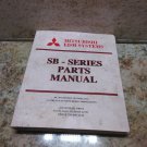 MITSUBISHI SB-SERIES PARTS MANUAL PART# A354 REV. I.O CNC WIRE EDM