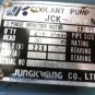 JUNGKWANG SUBMERSIBLE COOLANT PUMP MOTOR JCK-1500 MF SAEILO MACH 3A EACH 1
