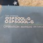 OKUMA OPERATION MANUAL OSP500L-G OSP5000L-G 2446-E-R6 APRIL 1988 5TH ED EACH 1