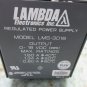 NEMIC LAMBDA REGULATED POWER SUPPLY MODEL LMS-3018 110/220 EACH 1