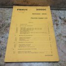 FANUC 3000C FUJITSU LTD MAINTENANCE MANUAL # B-51521E/06