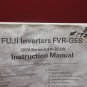 FUJI INVERTERS FVR-G5S 200V INSTRUCTION MANUAL CNC