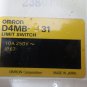 OMRON LIMIT SWITCH D4MB-431 10A 250V WARRANTY EACH 1