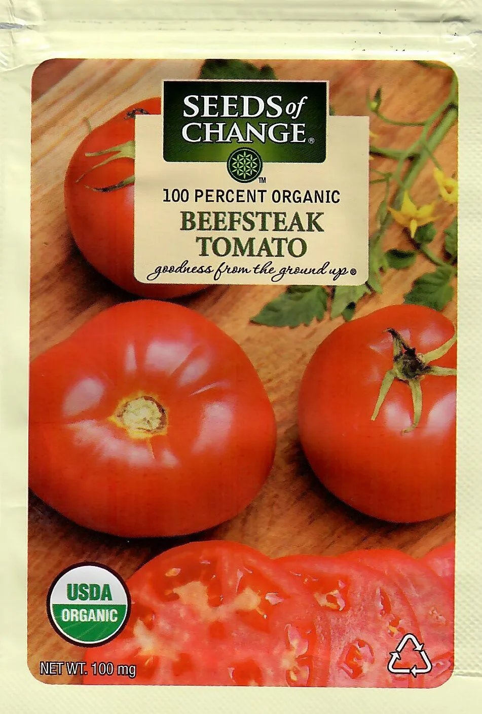 Tomato Beefsteak Organic Vegetable Seeds - Seeds Of Change 100Mg