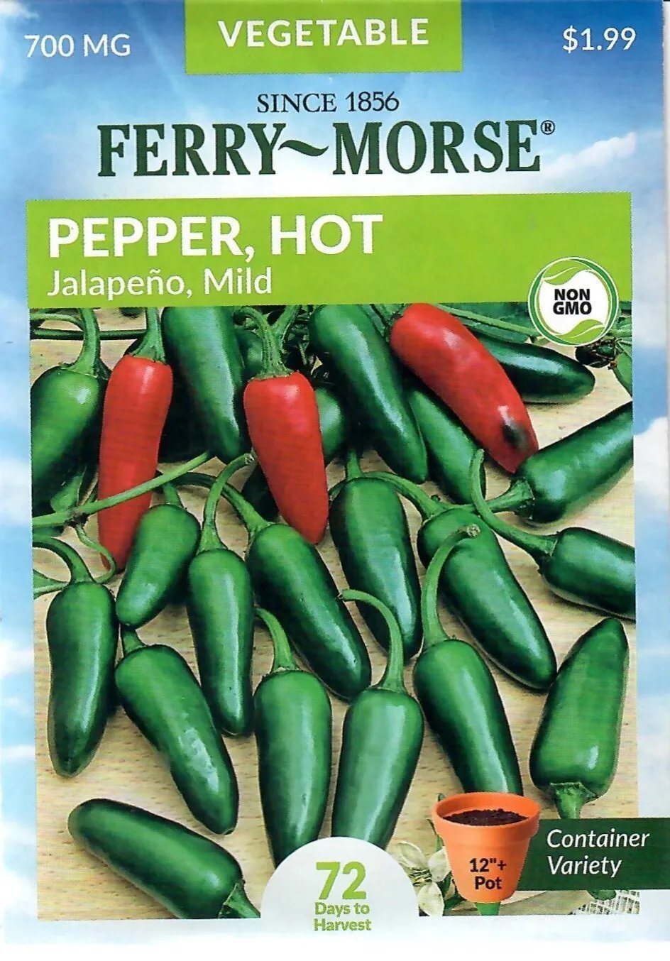 Pepper Jalapeno Mild Vegetable Seeds