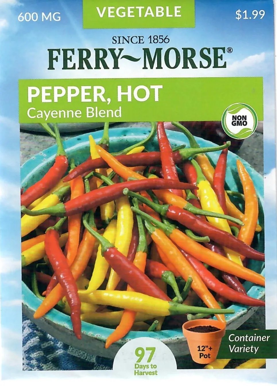 Pepper Cayenne Blend Vegetable Seeds