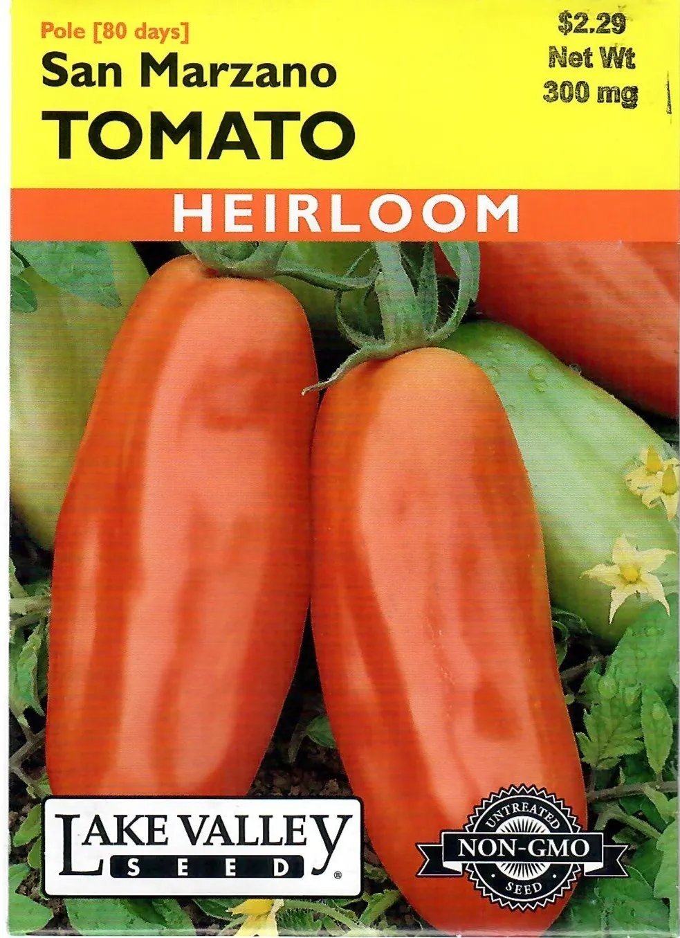Tomato San Marzano Heirloom Vegetable Seeds