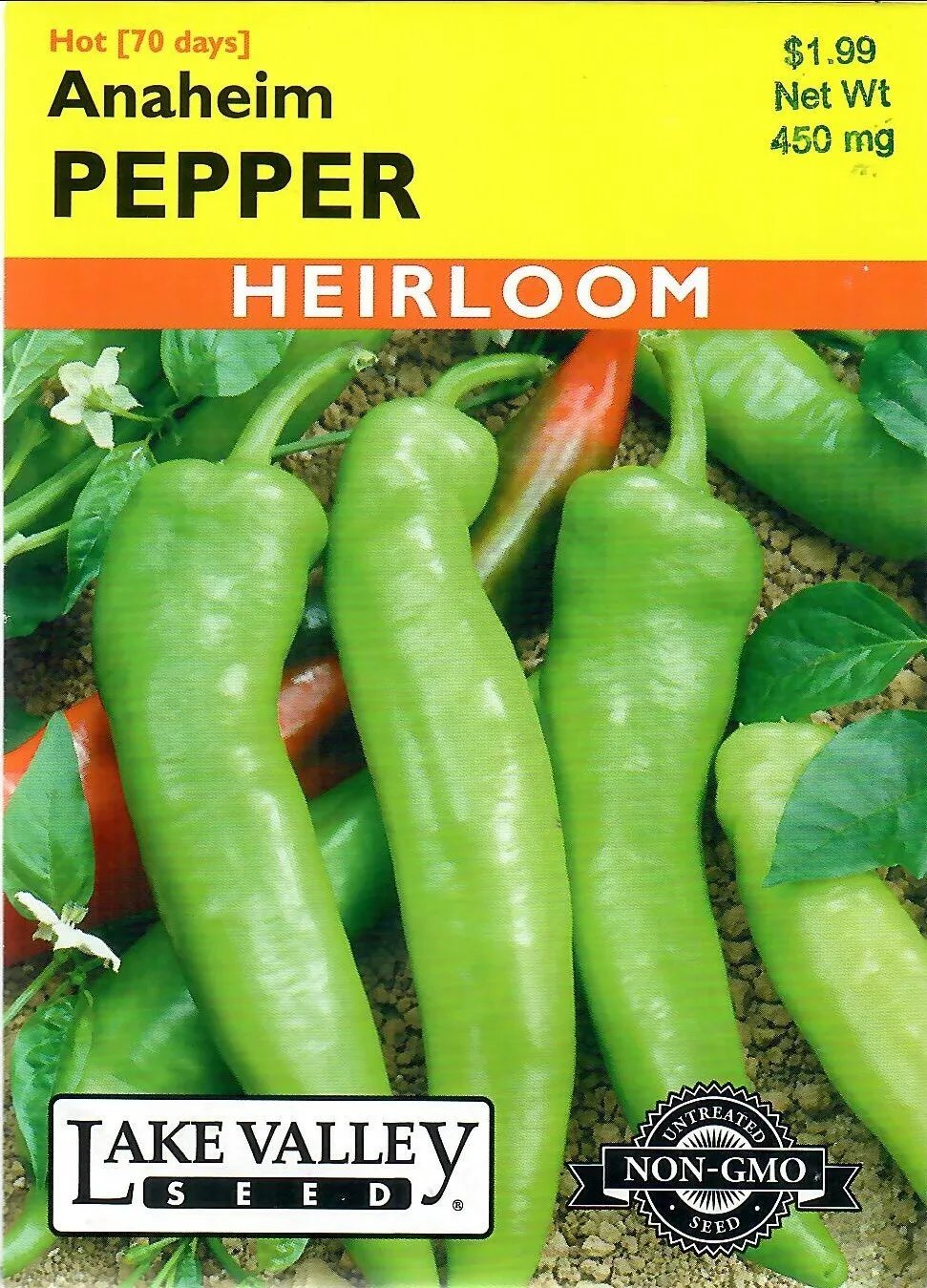 Pepper Anaheim Heirloom Vegetable Seeds