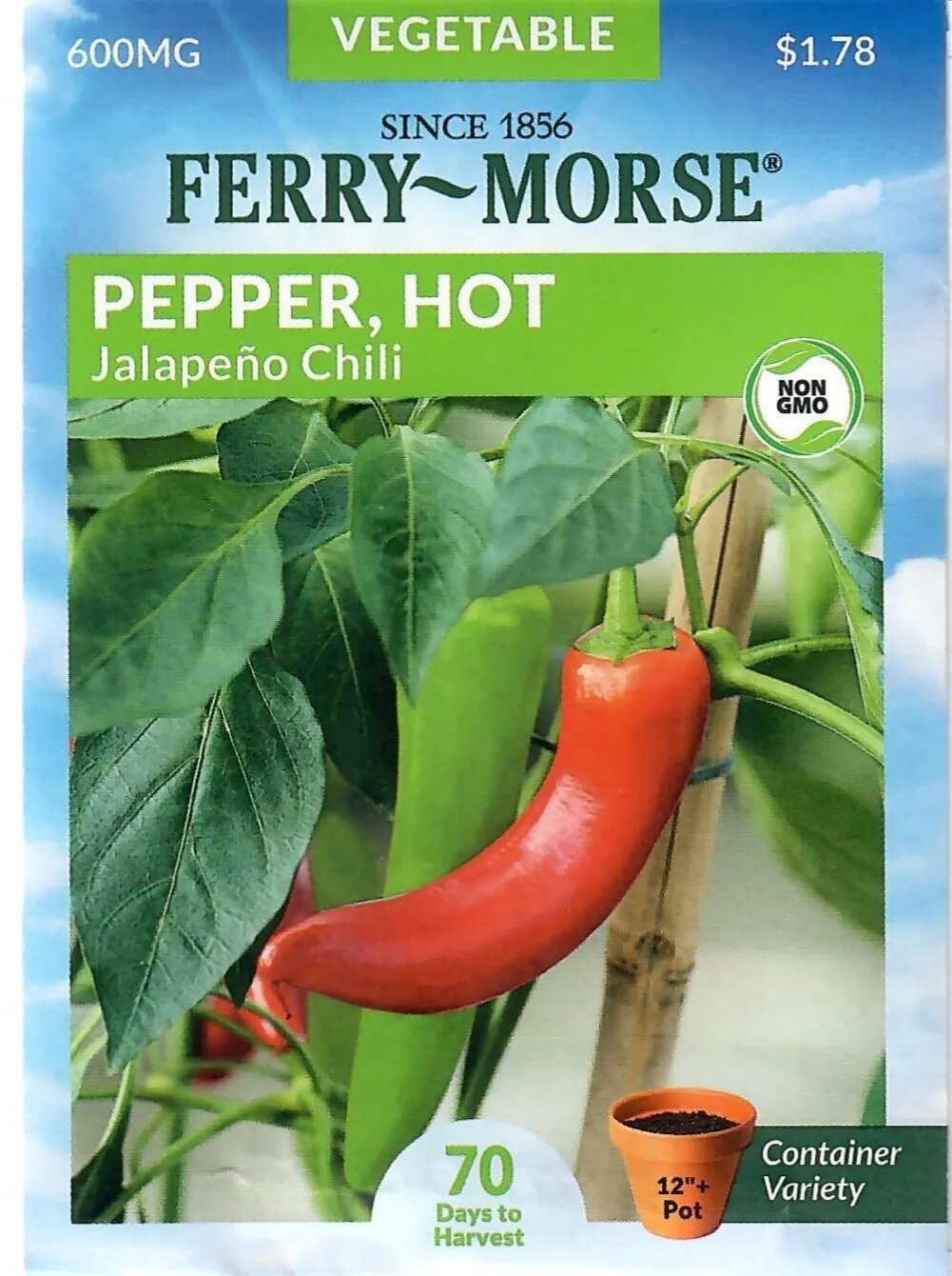 Pepper Jalapeno Chili (Hot) Vegetable Seeds