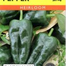 Pepper Poblano Heirloom Vegetable Seeds