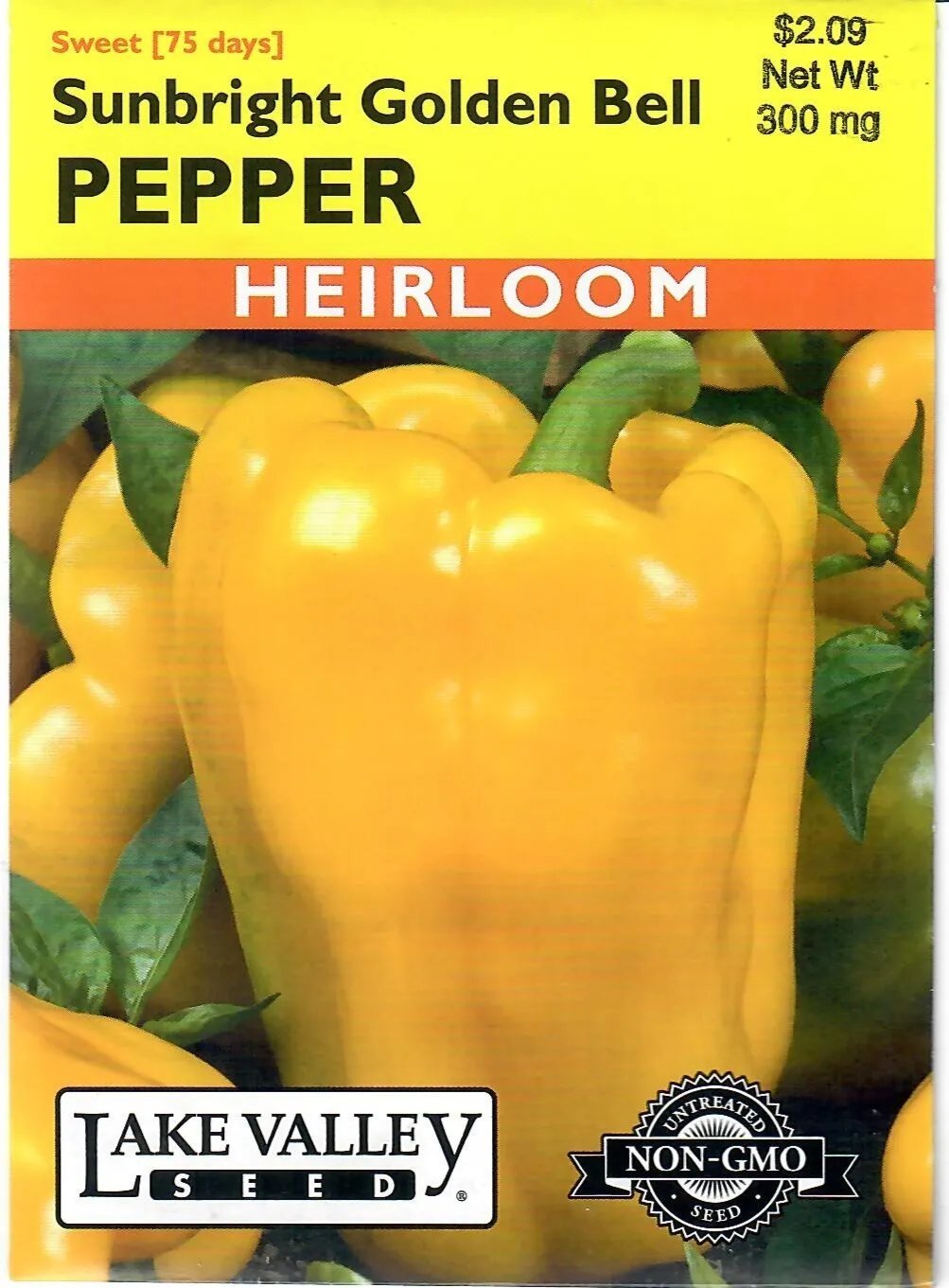 Pepper Sunbright Golden Bell Vegetable Seeds