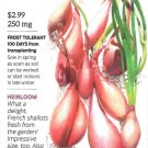 Onion Shallot Zebrune Heirloom Vegetable Seeds