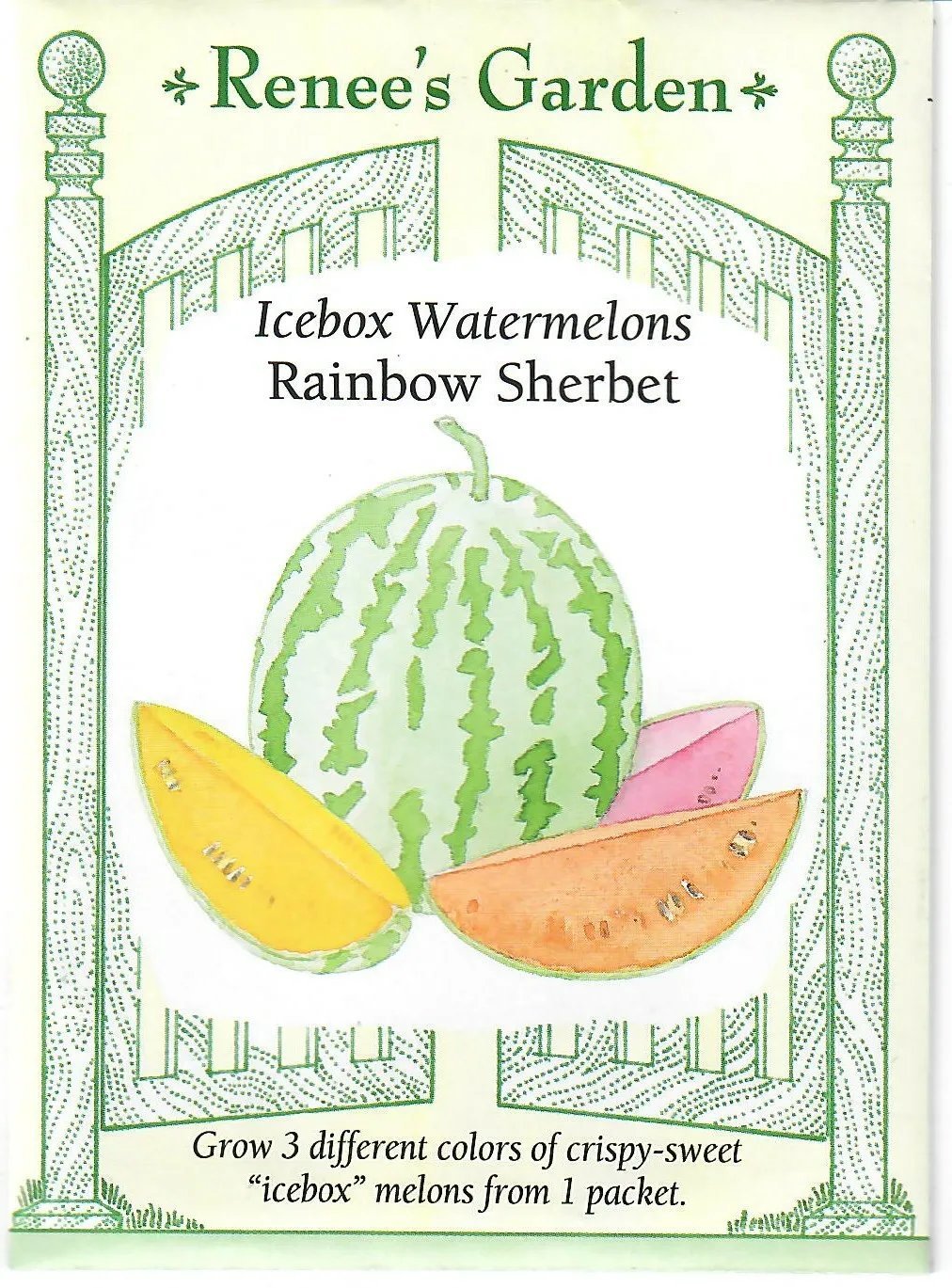 Watermelon Icebox Rainbow Sherbet Vegetable Seeds