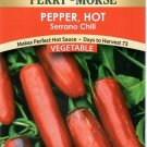 Pepper Serrano Chili Vegetable Seeds