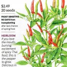 Pepper Chile Anaheim Vegetable Seeds