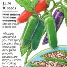Pepper Chile Jalafuego Heirloom Vegetable Seeds