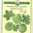 Zucchini Ronde De Nice Heirloom Organic Vegetable Seeds