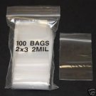 Hot Plastic Bag 2X3 Zip Lock Clear Small Poly Mini 100 Bags Hot Plastic Bag 2X3 Zip Lock Clear Small Poly Mini 100 Bags