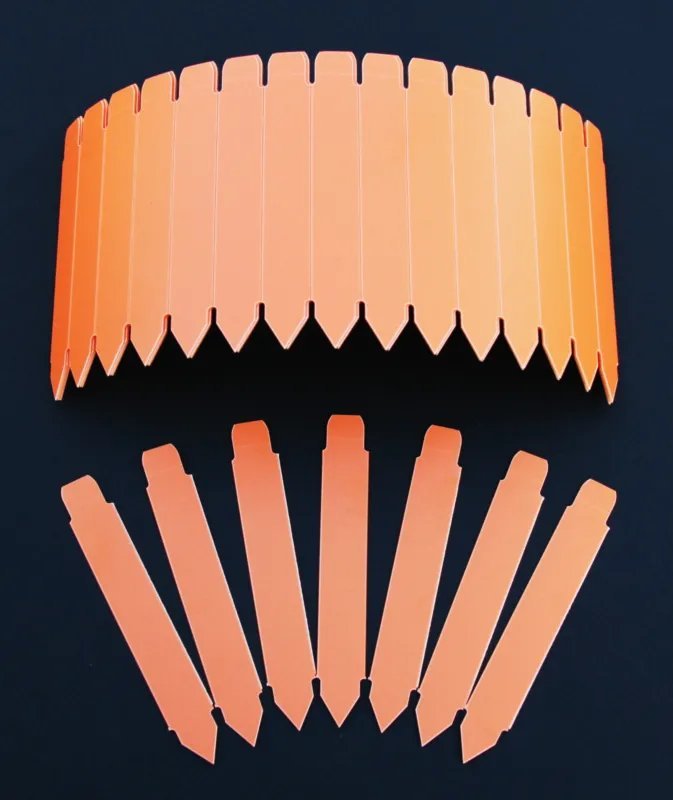 Hot 2000 New Plastic Labels Outdoor Nursery Tags Plant Pot Label Tag Pots Orange
