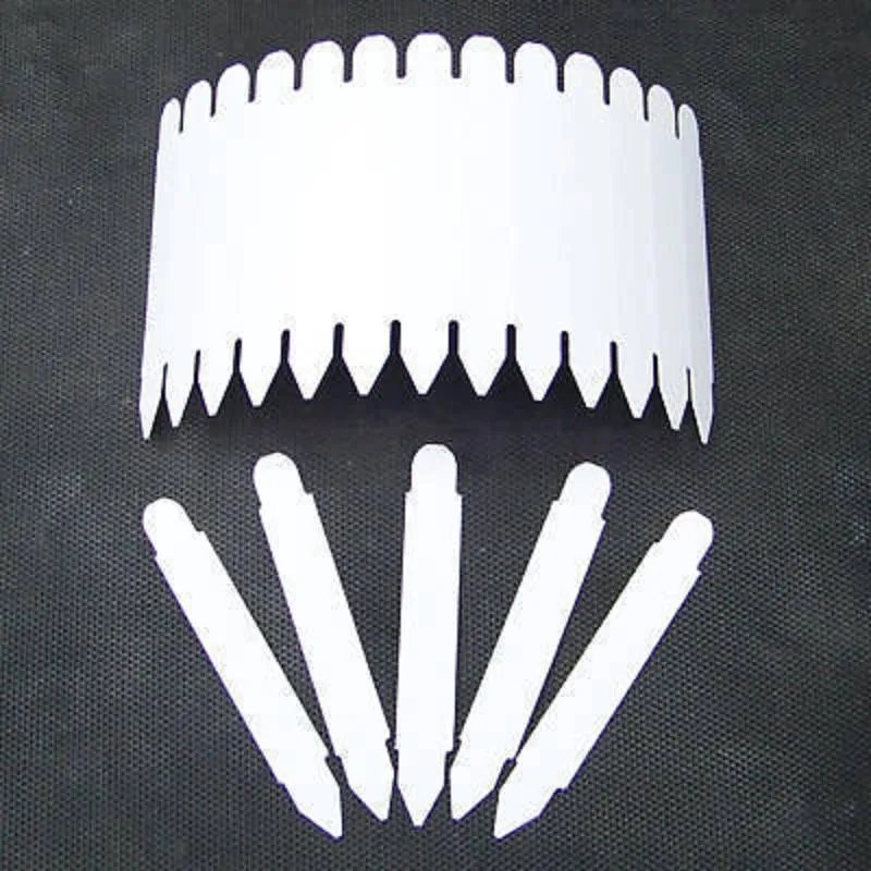 Hot 2000 New Plastic Labels Outdoor Nursery Tags Plant Pot Label Tag Pots Aloe White