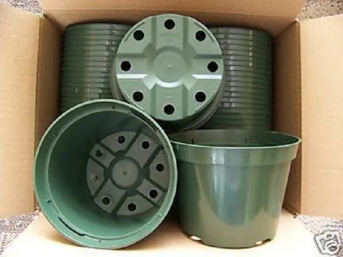 Hot 5"" Azalea Green Plastic Pot Greenhouse Nursery Planter Outdoor Indoor 45 Lots