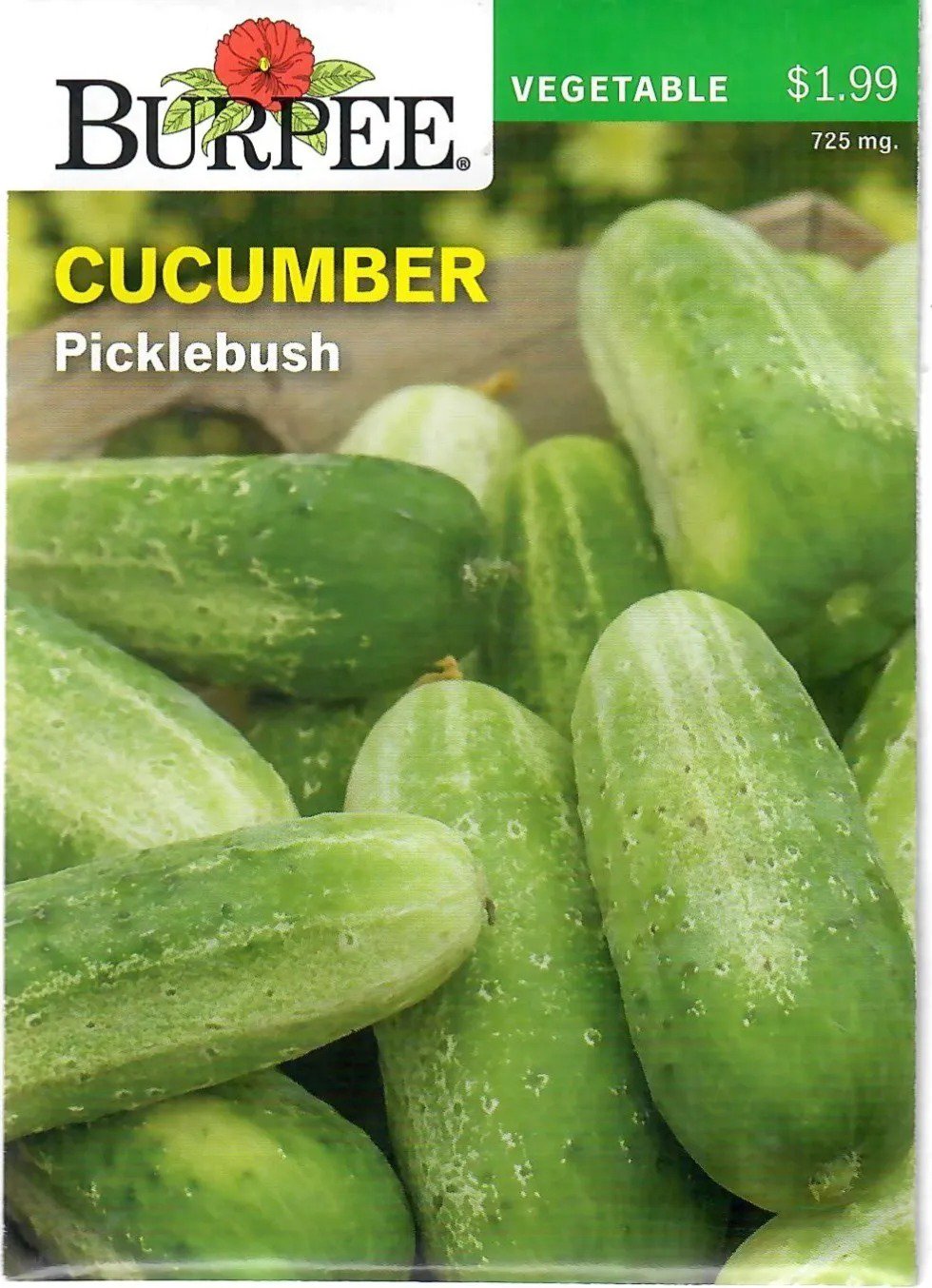 Cucumber Picklebush Vegetable Seeds