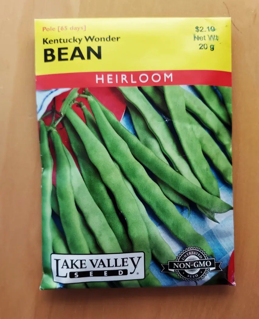 Bean Kentucky Wonder Heirloom Vegetable Seeds Non-Gmo