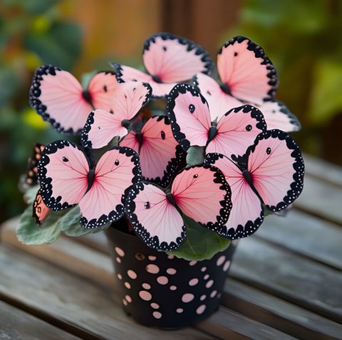 Moonlight Butterfly Begonia Flower Vegetable Heirloom 40 Seeds for Garden Planting