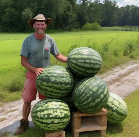 Florida Giant Watermelon Vegetable Heirloom 12 Seeds Garden Planting