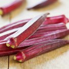 50 Seeds Red Burgundy Okra Vegetable Organic Non Gmo Easy to Grow