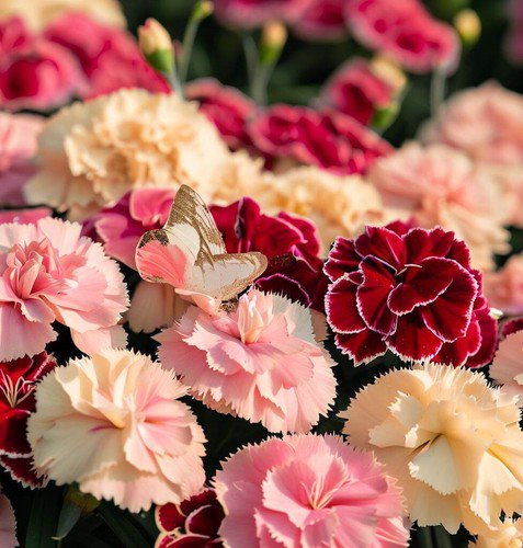 Dianthus Caryophyllus 'Chabaud Mix' Clove Carnation Flower Seeds  Easy to Grow