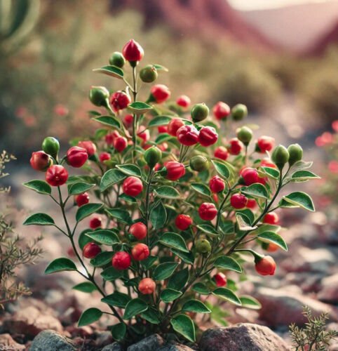 Chiltepin Wild Pepper Hot Capsicum Annuum Glabriusculum Vegetable Seeds Easy to Grow