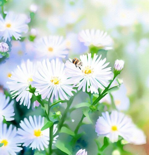 Boltonia Asteroides False Aster Flower Seeds Daisy Like Appearance Easy to Grow