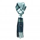 Plaid Black Gray Mens Womens Wool Scarf Scotland Made Scarves Winter 100% Cashmere
