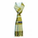 Plaid Yellow Beige Mens Womens Wool Scarf Scotland Made Scarves Winter 100% Cashmere Plaid Yellow Beige Mens Womens Wool Scarf Scotland Made Scarves Winter 100% Cashmere