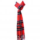 Stewart Red Green Mens Womens Wool Scarf Scotland Made Scarves Winter 100% Cashmere