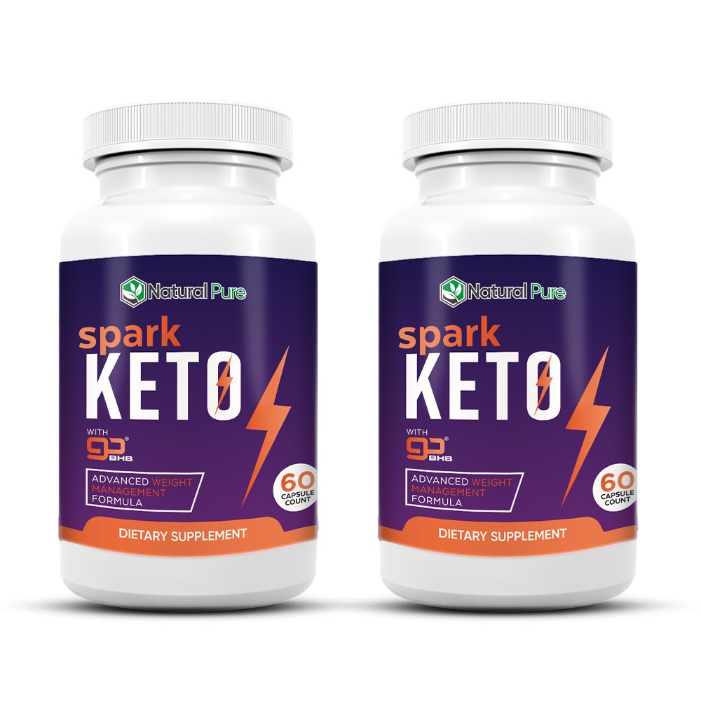 2 Pack Official Spark Keto Pills, BHB Ketones, K3 Mineral Supplement