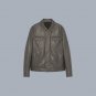 Genuine Leather Denim Jacket | Flap Pocket Style Trucker Jackets