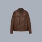 Genuine Leather Denim Jacket | Flap Pocket Style Trucker Jackets