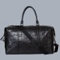 Handcrafted Full Grain Leather Duffle Bag | Black Travel Weekender Carry On