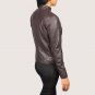 Handmade Genuine Women Leather Moto Biker Jacket | Minimalist Cafe Racer Outerwear | Gift For Her