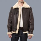 Resident Evil Leon Kennedy Brown Leather Shearling Jacket | RE4 Cosplay Costume Coat Resident Evil Leon Kennedy Brown Leather Shearling Jacket | RE4 Cosplay Costume Coat