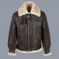 Resident Evil Leon Kennedy Brown Leather Shearling Jacket | RE4 Cosplay Costume Coat