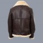 Resident Evil Leon Kennedy Brown Leather Shearling Jacket | RE4 Cosplay Costume Coat