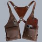 Handmade Leather Shoulder Holster Bag | Crossbody Festival Harness Vest | Travel Chest Bag