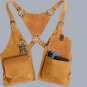 Handmade Leather Shoulder Holster Bag | Crossbody Festival Harness Vest | Travel Chest Bag