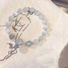 White Moonlight Stone Crystal Bracelet For Women Girls Imitation Opal Beaded Elastic Bracelet Jewel White Moonlight Stone Crystal Bracelet For Women Girls Imitation Opal Beaded Elastic Bracelet Jewel