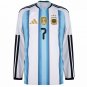 Argentina Home Long Sleeve De Paul 7  2026-2027
