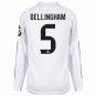 Real Madrid Home Long  Sleeves Bellingham 5  2025-2026