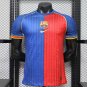 25 26 Barcelona Player Version Retro Red Blue Soccer